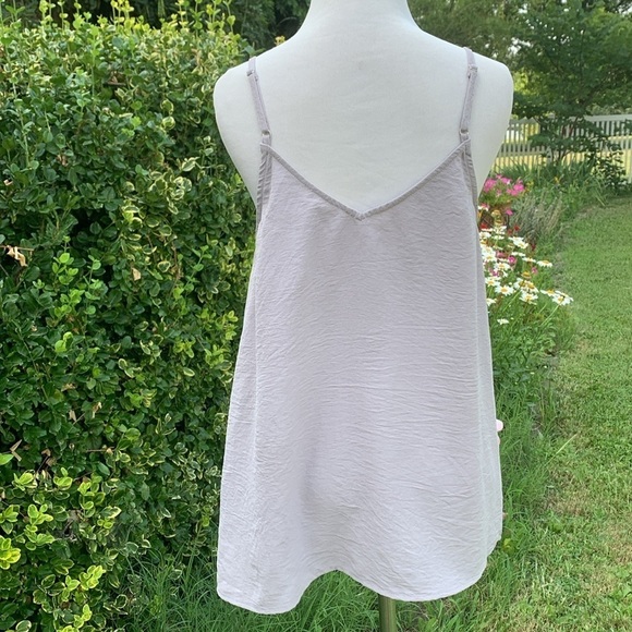 Entro gray button down cami Medium - Picture 3 of 7